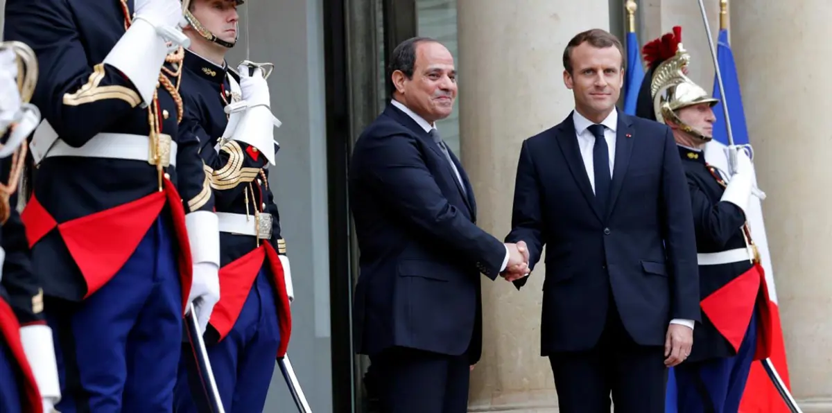 السيسي وماكرون يشددان على ضرورة نزع فتيل التصعيد في غزة