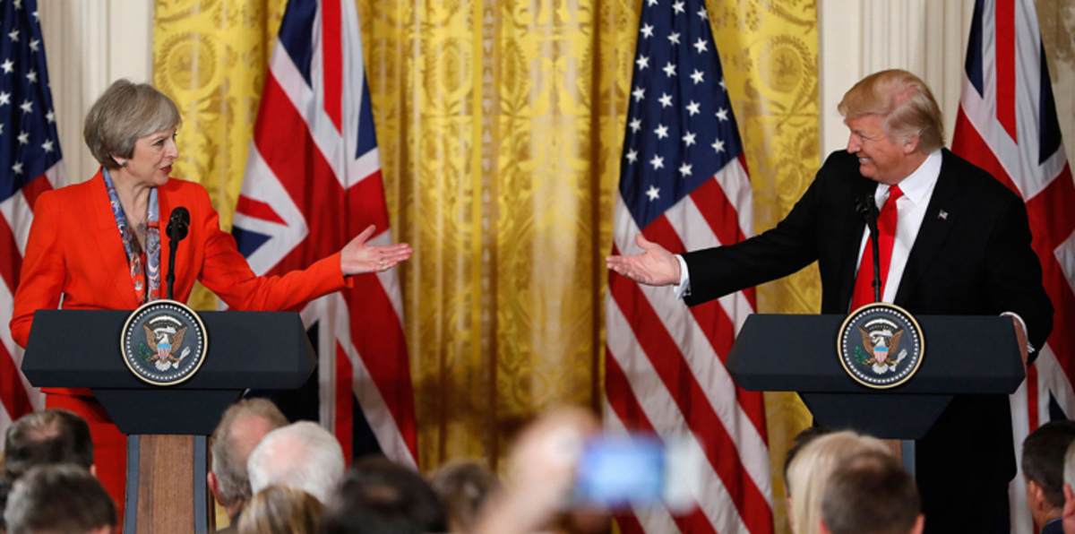 ترامب وماي يتفقان على ضرورة قطع روسيا علاقتها بالأسد