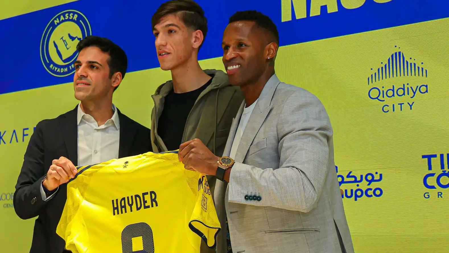 أول تعليق من حيدر عبد الكريم بعد انتقاله رسميا إلى النصر السعودي 