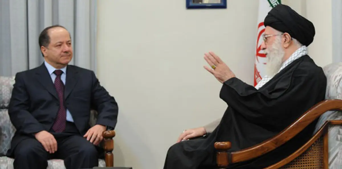 إيران تؤيد بقاء مسعود بارزاني في منصبه‎