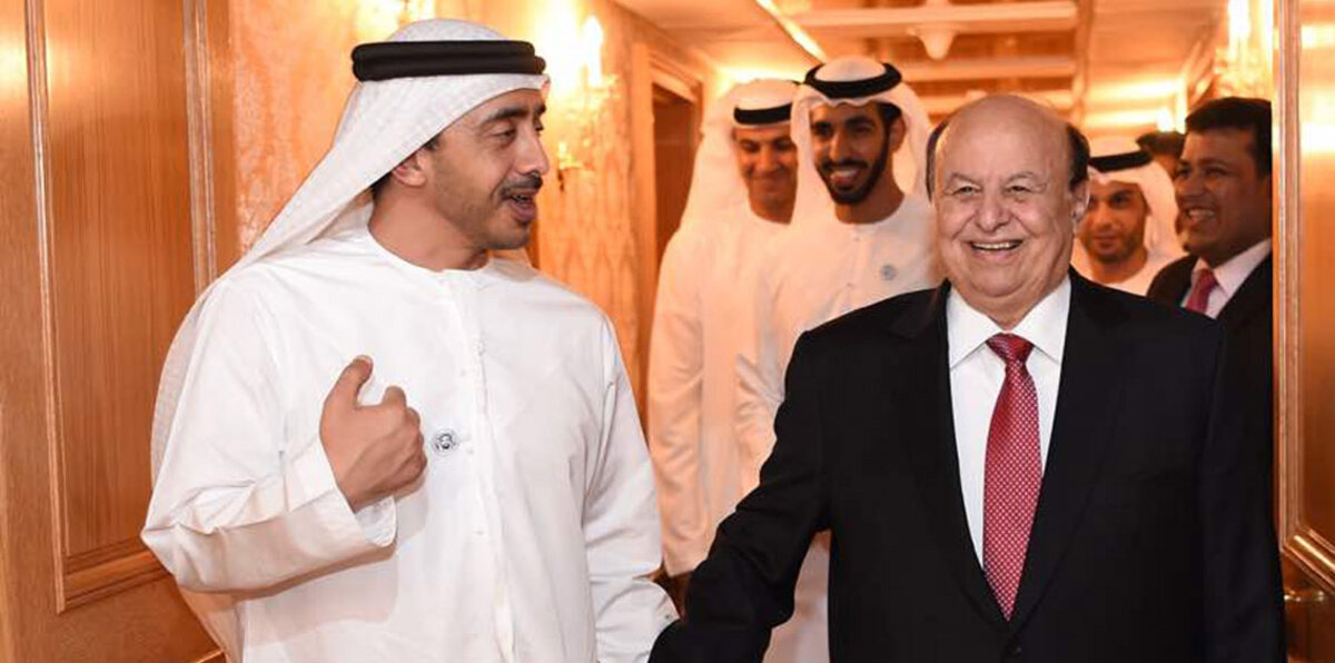 زيارة هادي تعيد الدفء لعلاقة "الشرعية" بالإمارات