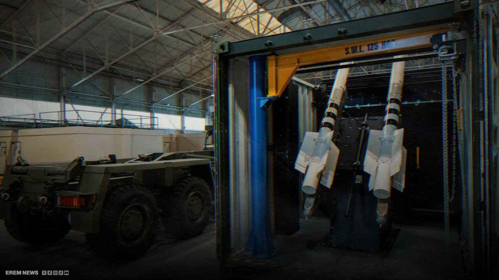 منصة صواريخ متنكرة في هيئة شحن