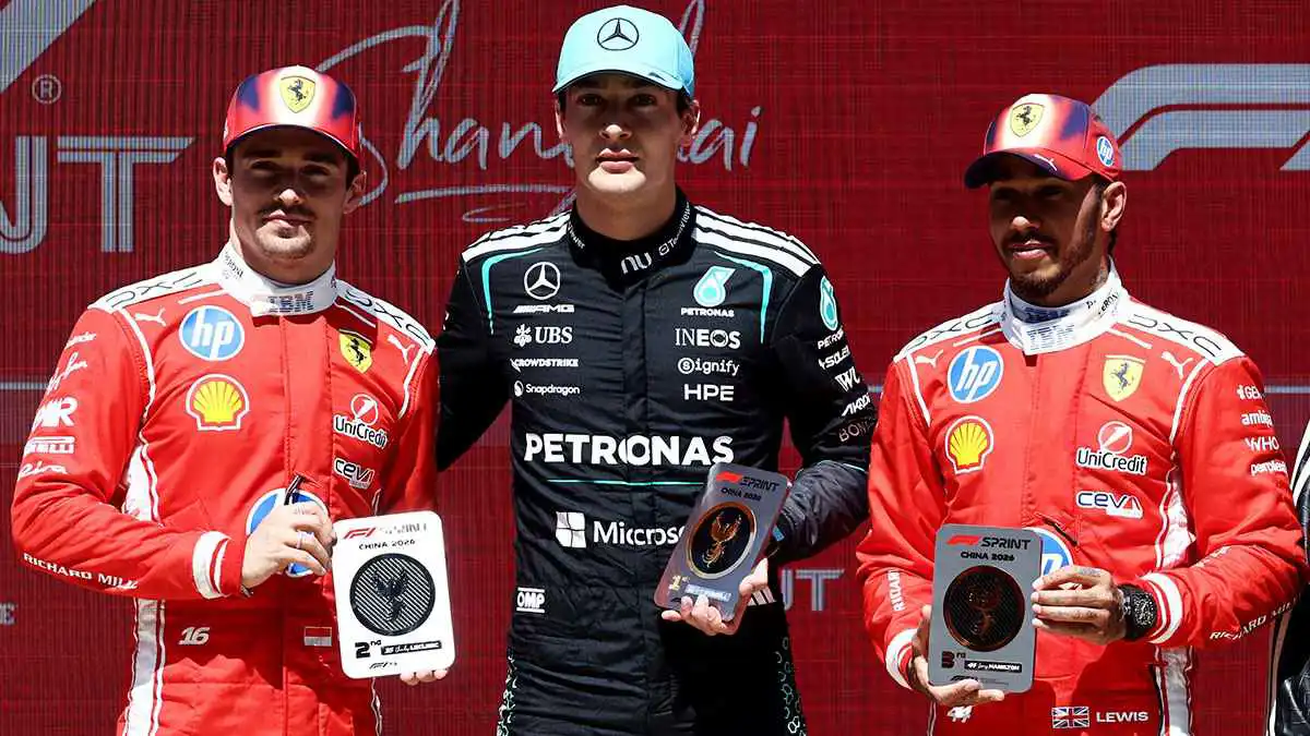 راسل يفوز بسباق السرعة في جائزة الصين الكبرى لـ"فورمولا 1"