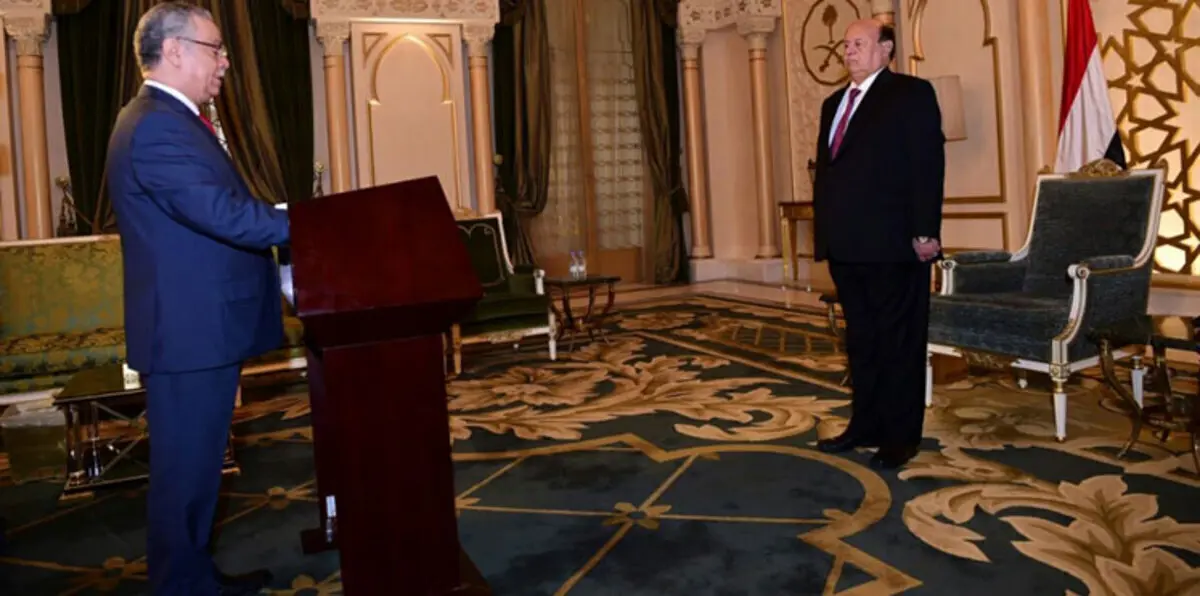 المفلحي يؤدي اليمين أمام الرئيس هادي محافظًا لعدن