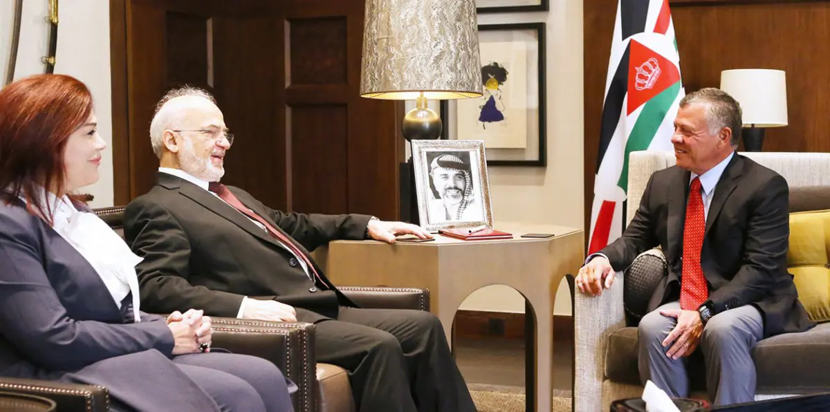 الحرب على "الإرهاب" تطغى على محادثات ملك الأردن والجعفري