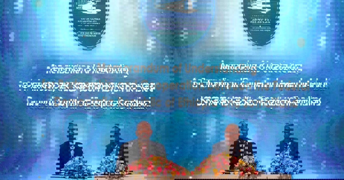 إثيوبيا توقع مع أرض الصومال اتفاقاً تاًريخياً يمنحها منفذاً بحرياً