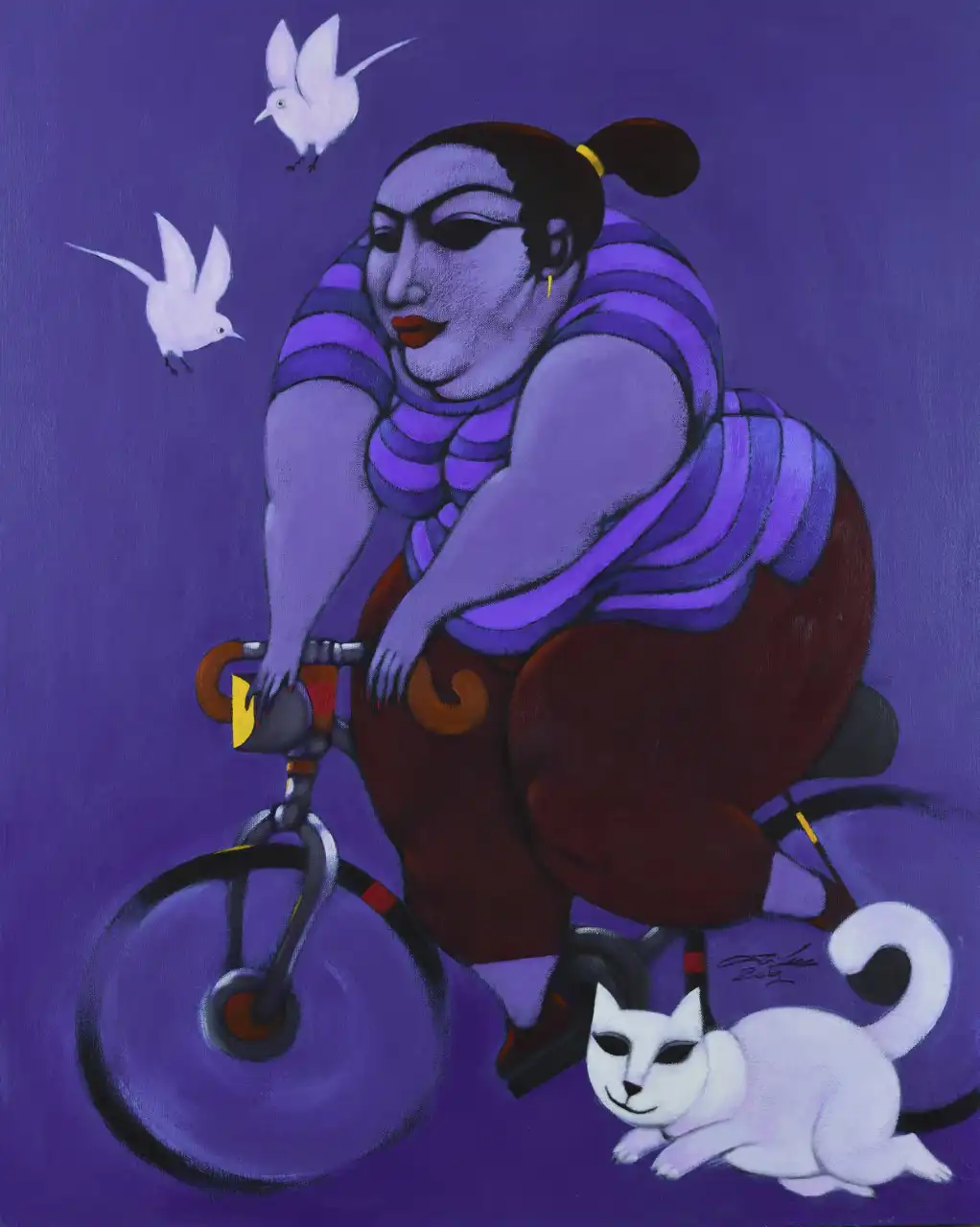 لوحة من معرض الفنان