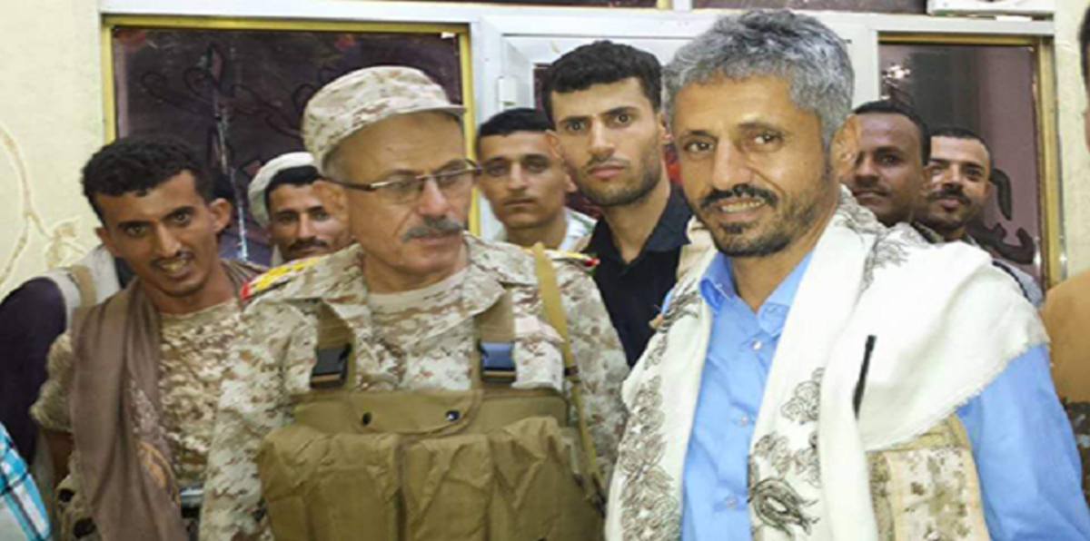 قائد المقاومة الشعبية في تعز يصل عدن ويلتقي الرئيس هادي