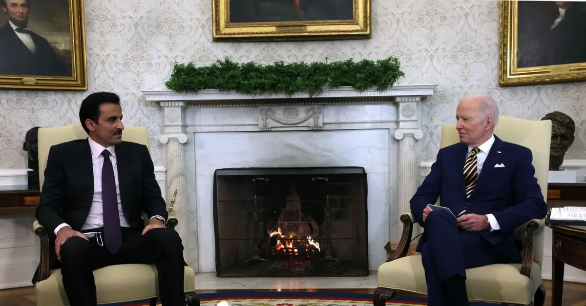  أمير قطر وبايدن يبحثان مجريات تنفيذ الهدنة في غزة