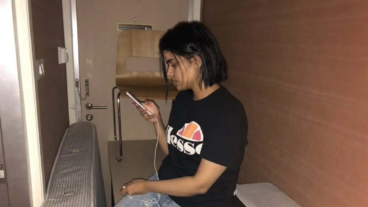 السعودية رهف محمد تغادر مطار بانكوك