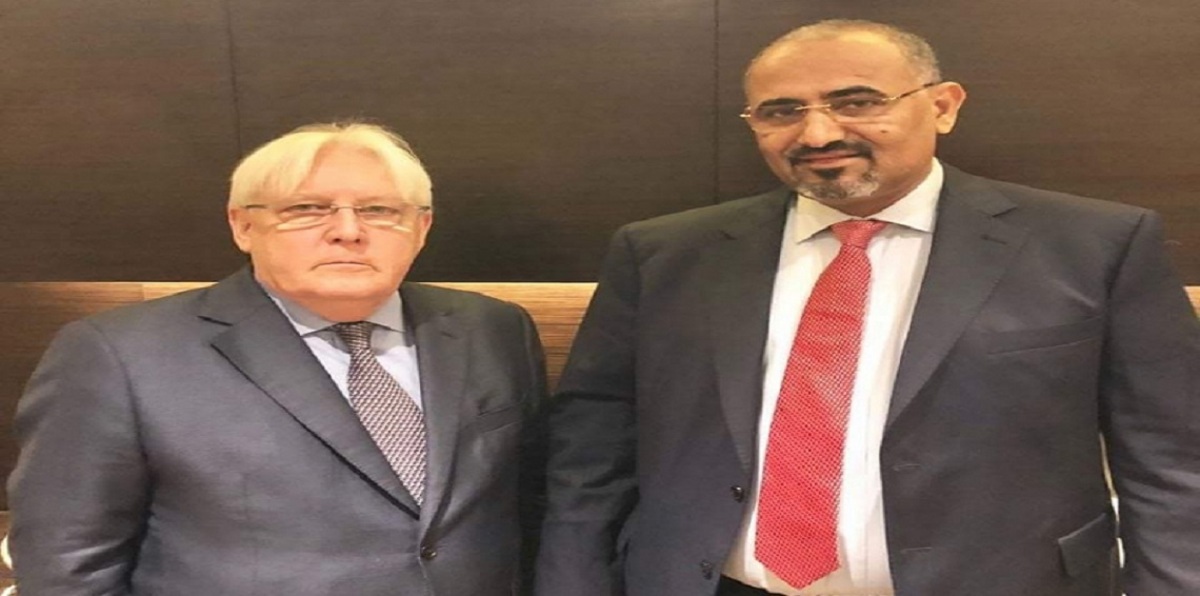 الزبيدي وغريفيث يلتقيان مجددًا.. ومباحثات حول استئناف جهود حل الأزمة اليمنية