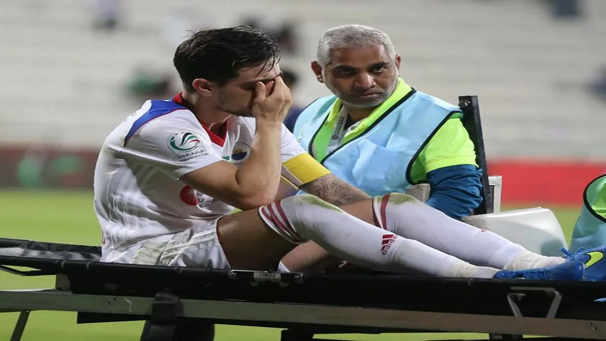 إصابة إيغور كورنادو وغيابه عن نادي الشارقة لمدة طويلة (شاهد)