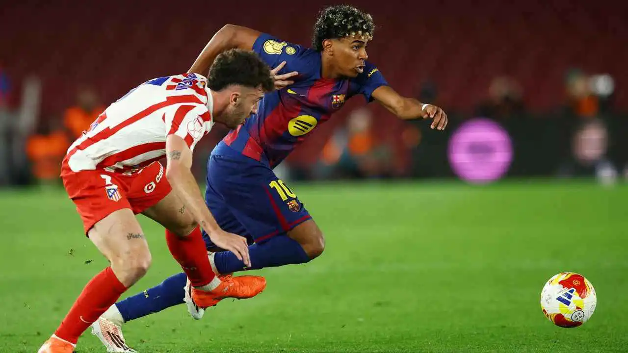 رقم جنوني.. تقييم وإحصائيات لامين يامال ضد أتلتيكو مدريد