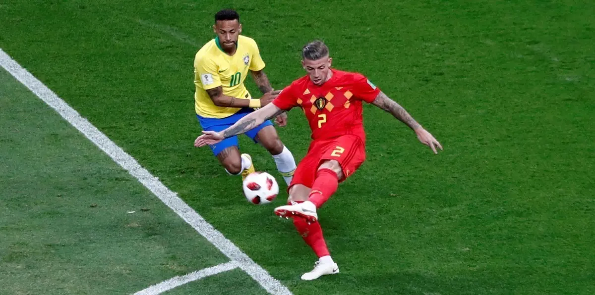 أهداف مباراة البرازيل وبلجيكا.. رفاق هازارد يتقدمون بهدفين وريناتو أغوستو يقلص النتيجة (فيديو)