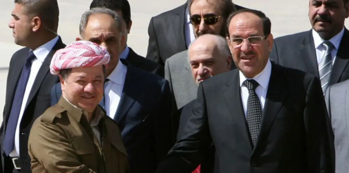 على وقع معركة الموصل.. تبادل الاتهامات بالعمالة بين المالكي وبارزاني