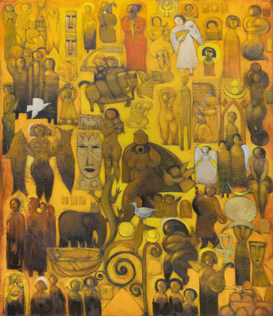 لوحة من معرض الفنان