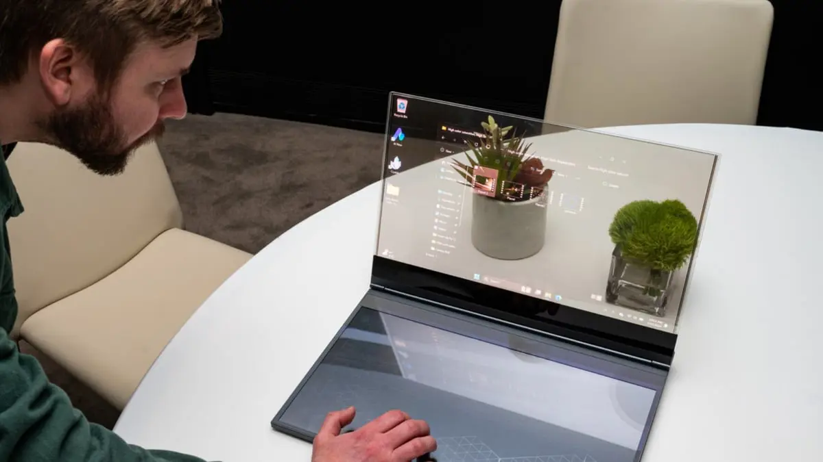 كل ما يجب معرفته عن أول كمبيوتر محمول شفاف في العالم 