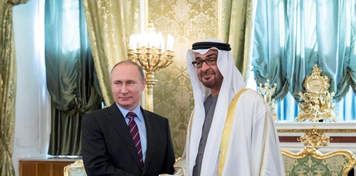 بوتين يبحث مع محمد بن زايد التعاون لضمان استقرار الشرق الأوسط