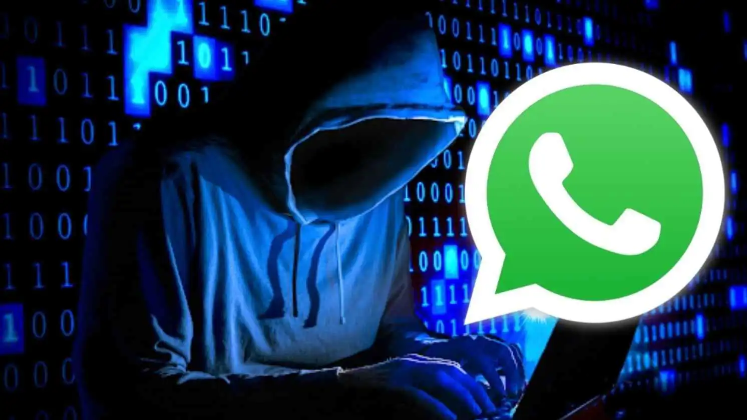 هاكرز مع شعار واتساب