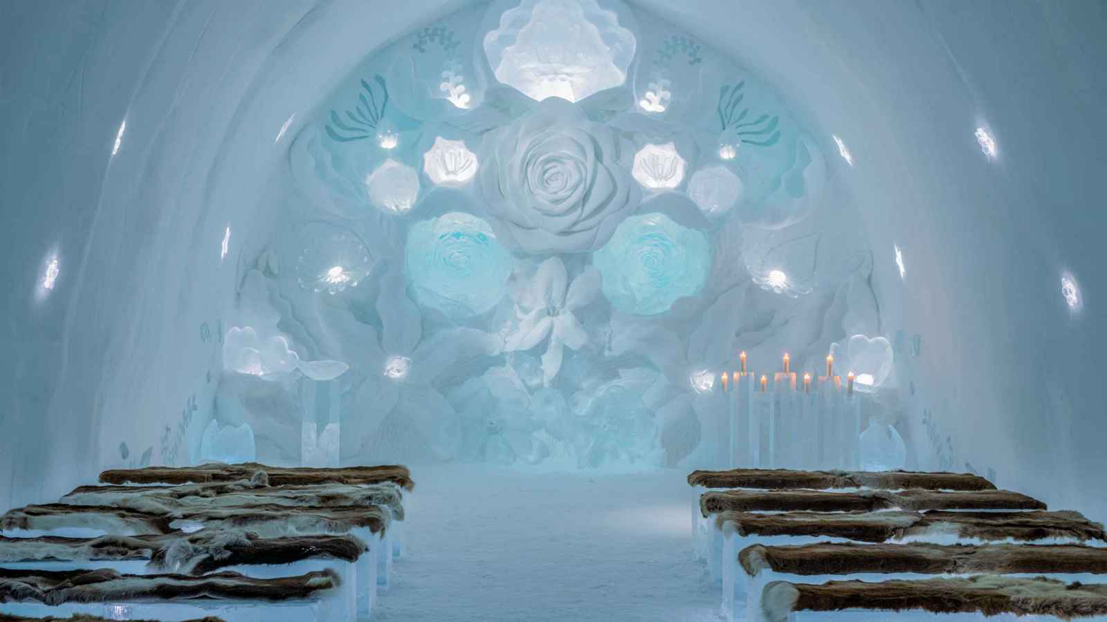 "يُعاد بناؤه كل عام".. فندق السويد الثلجي يبدأ موسمه السياحي(فيديو)