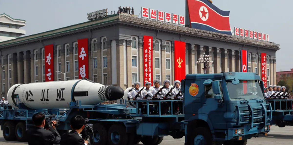 كوريا الشمالية تعرض في عيد ميلاد مؤسس الدولة فيديو زائفًا لصواريخ تنفجر في أمريكا