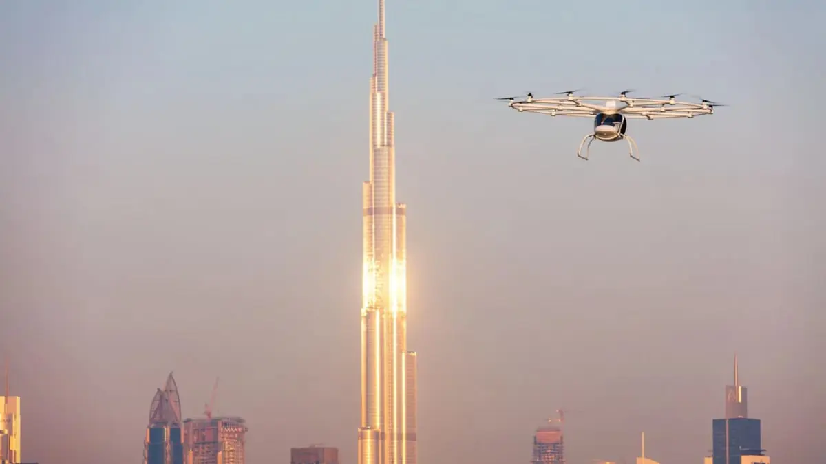 الكشف عن سيارات أجرة طائرة في دبي‎‎