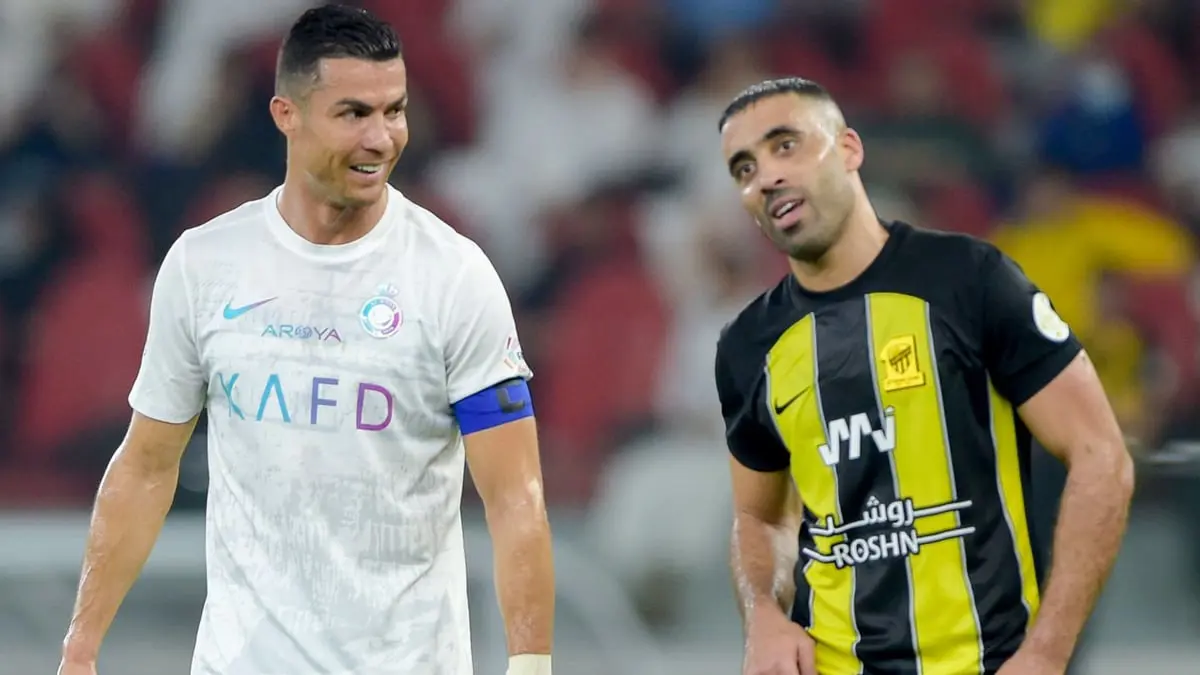 للمرة الأولى.. حمدالله يكشف رأيه في مستوى رونالدو مع النصر