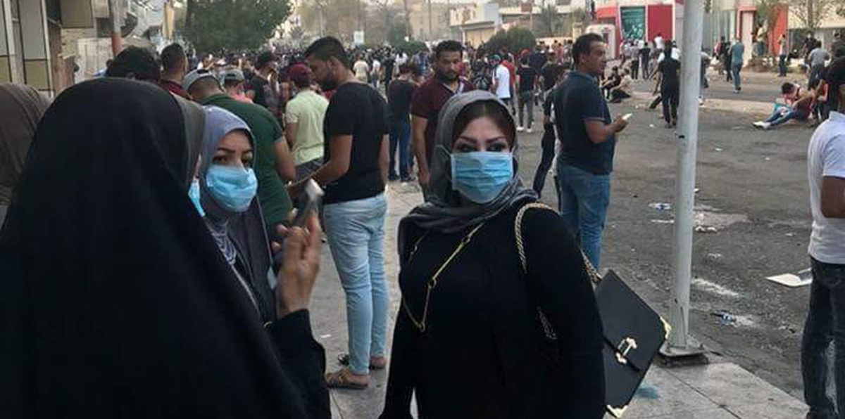 برزت خلال مظاهرات البصرة.. مجهولون يغتالون الناشطة العراقية سعاد العلي (فيديو وصور)