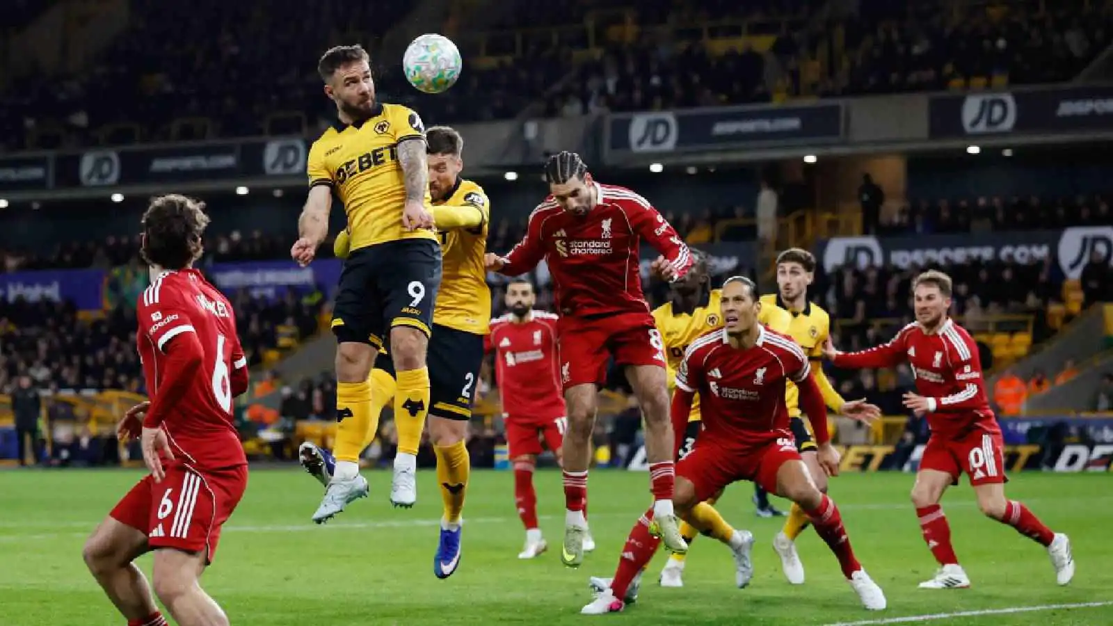 تغطية مباشرة لمباراة ليفربول ضد وولفرهامبتون في الدوري الإنجليزي