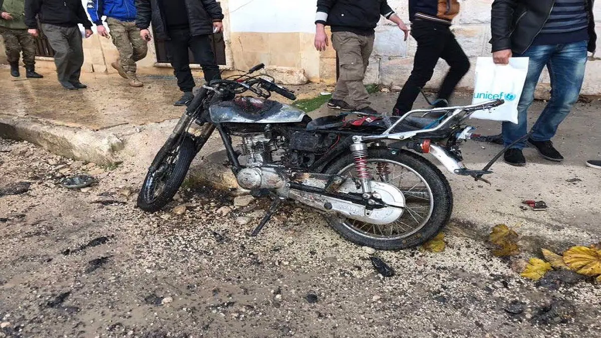 قتلى وجرحى بانفجار دراجة مفخخة شمالي بغداد‎ العراقية