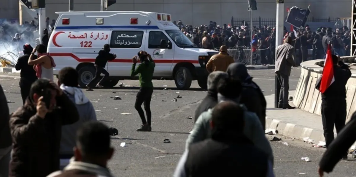 شاهد بالصور.. إصابة مدير مكتب الصدر  في بغداد