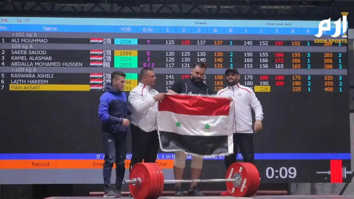 البطولة العربية لرفع الأثقال في دمشق.. عودة الفعاليات الرياضية بعد غياب طويل (فيديو)