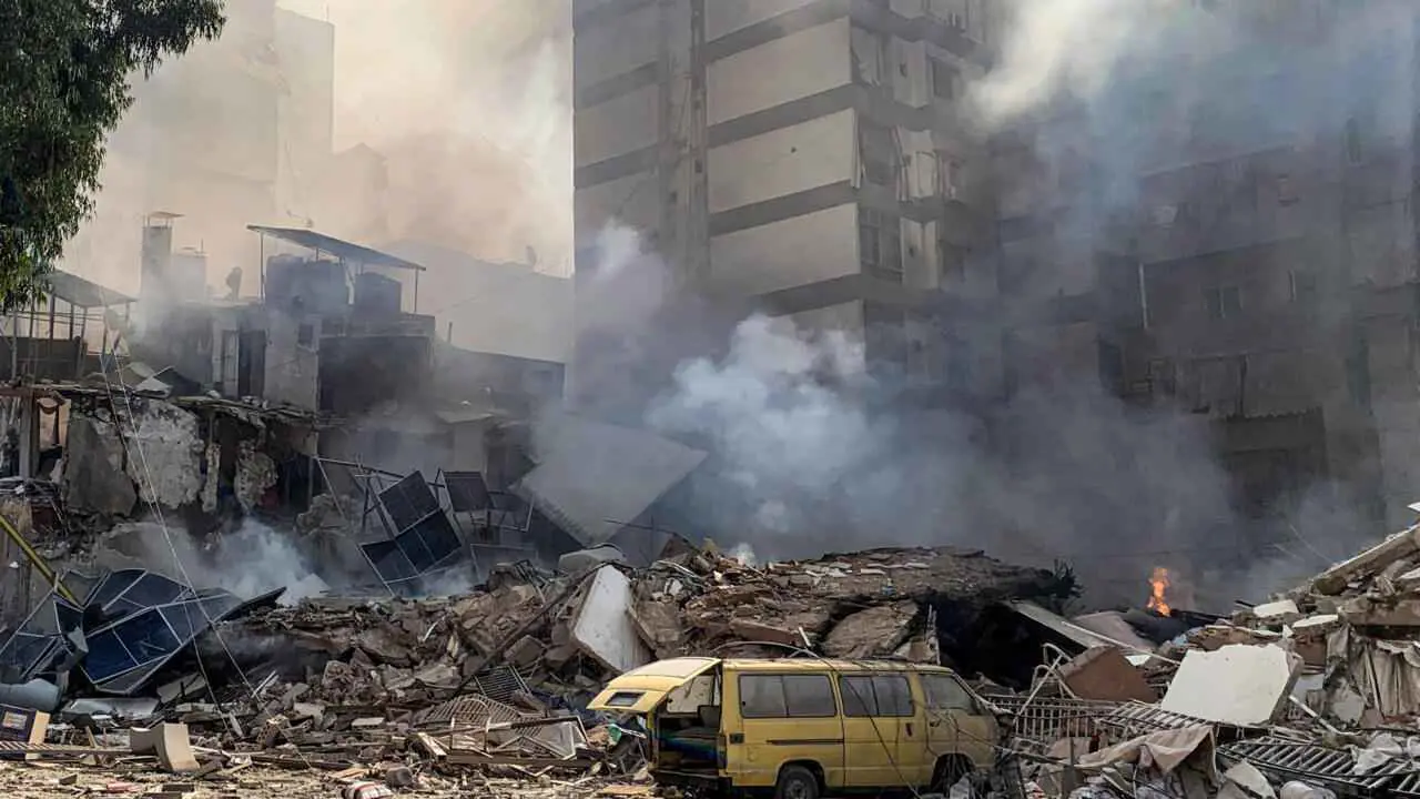 غارات عنيفة تستهدف ضاحية بيروت الجنوبية (فيديو)