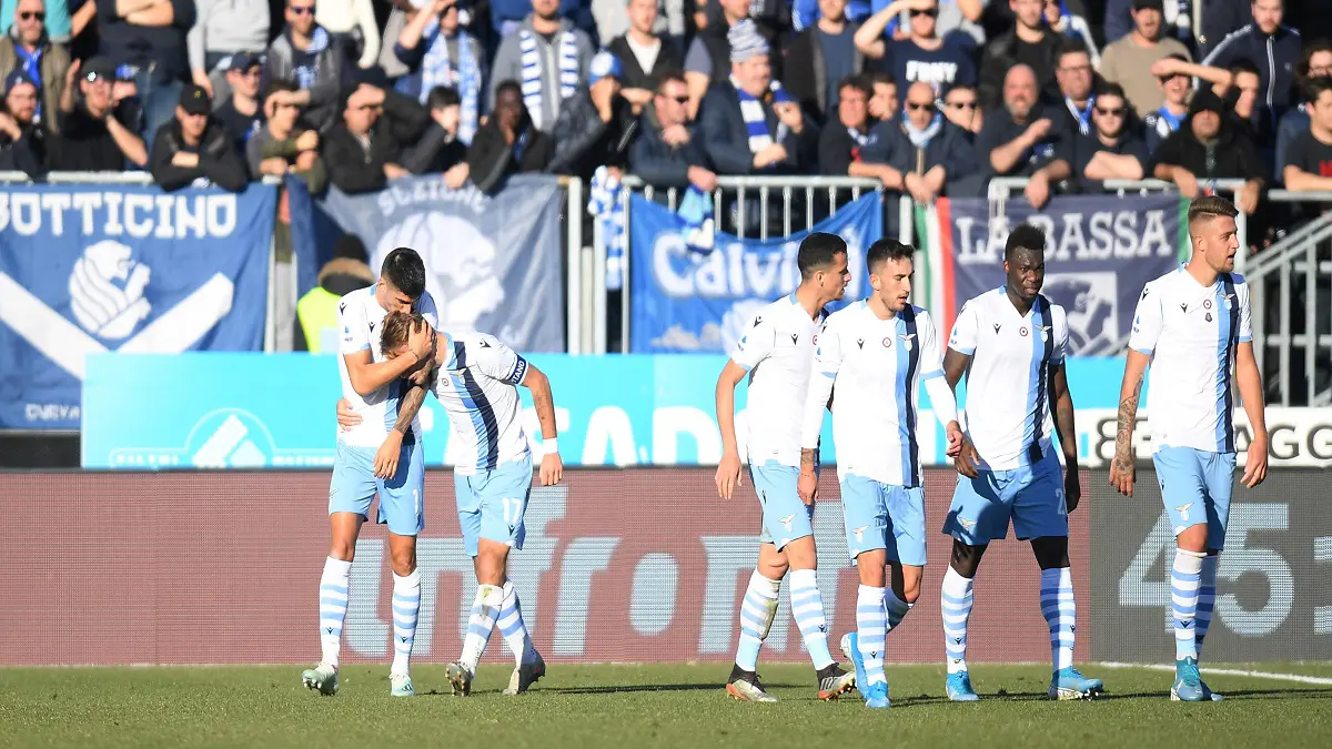 شيرو إيموبيلي يقود لاتسيو لفوز مثير على بريشيا ليحافظ على المركز الثالث في ترتيب الدوري الإيطالي