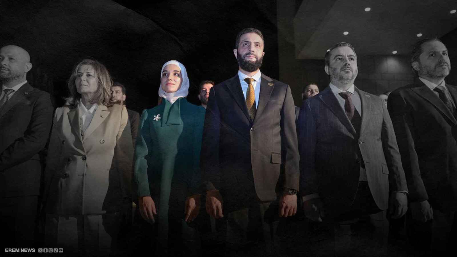 أحمد الشرع وزوجته لطيفة الدروبي