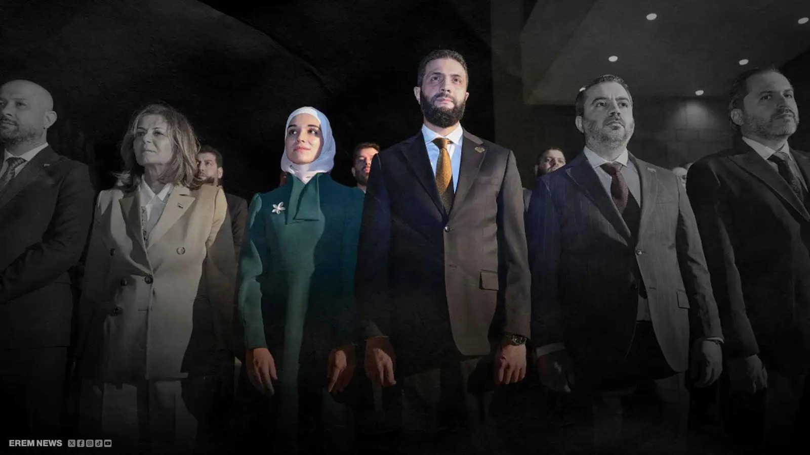 أحمد الشرع وزوجته لطيفة الدروبي