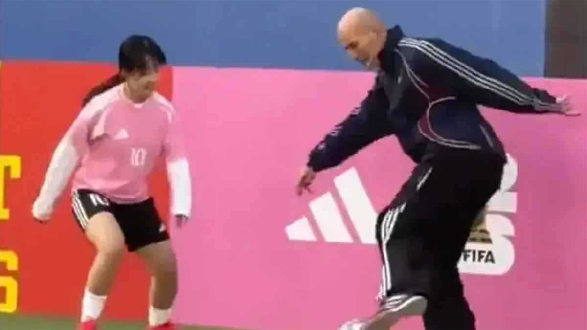 أسقط فتاة أرضا.. مهارة خرافية من زيدان تكتسح الإنترنت (فيديو)