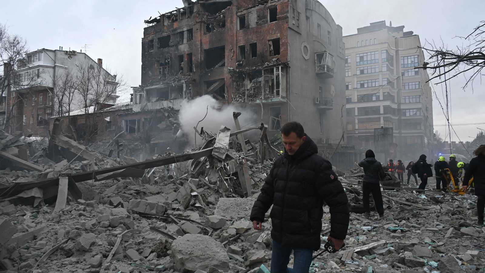 15 مصاباً بضربة روسية على خاركيف الأوكرانية