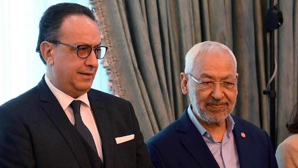 بعد عام من القطيعة.. لقاء يجمع الغنوشي بنجل الرئيس التونسي