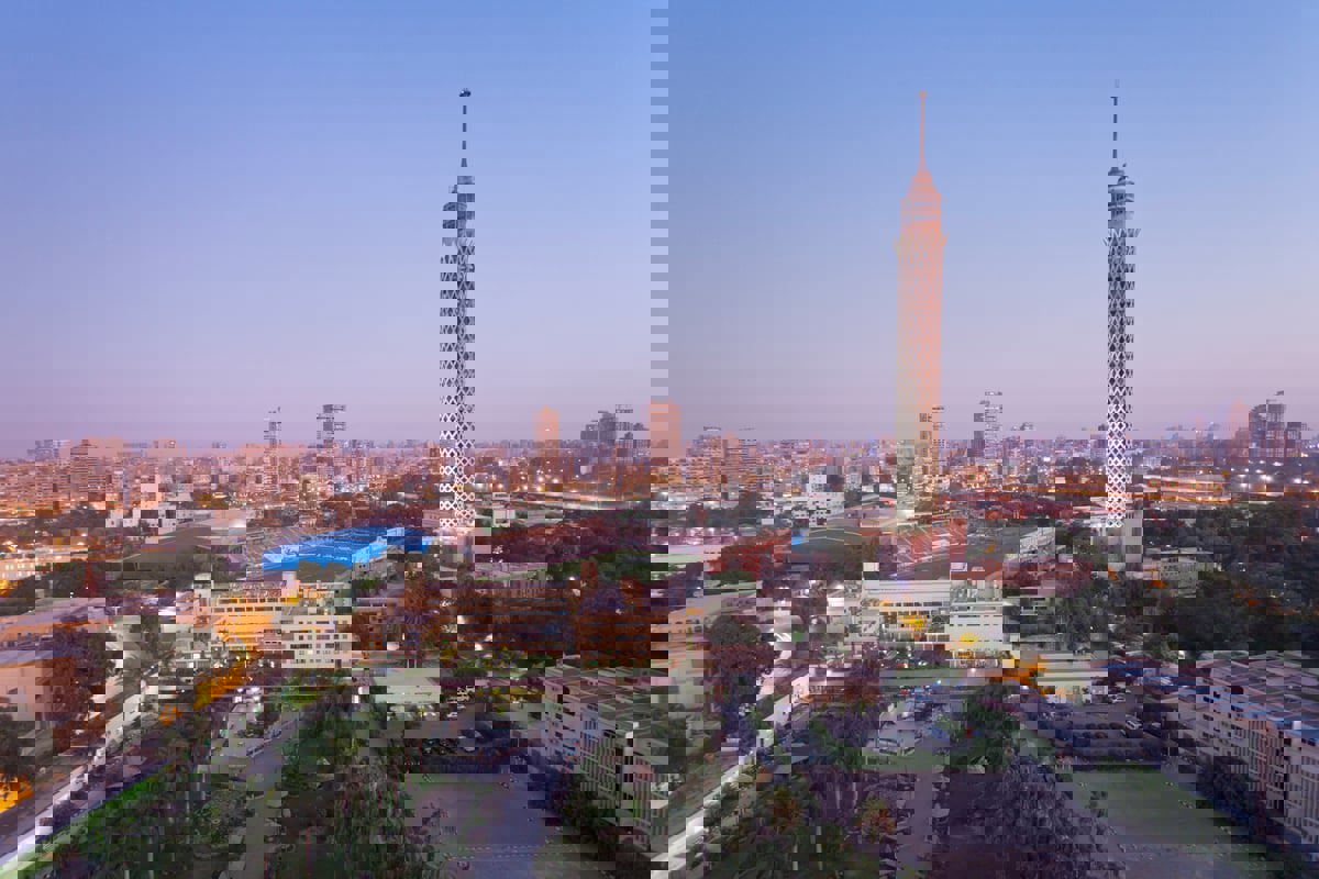 إصابة 5 نساء بانهيار مبنى وسط القاهرة