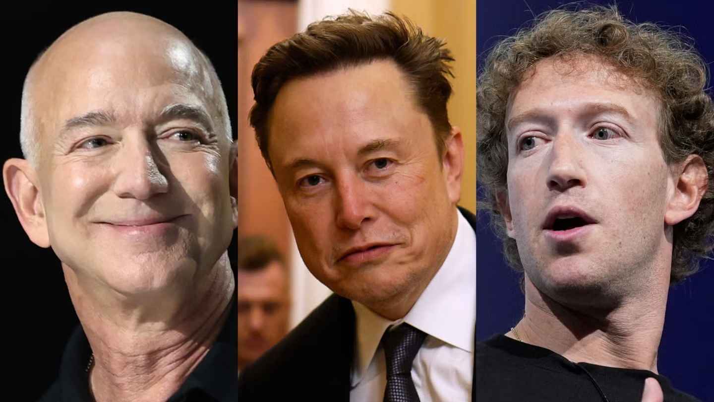 قادة التكنولوجيا الثلاثة في واجهة حفل تنصيب ترامب
