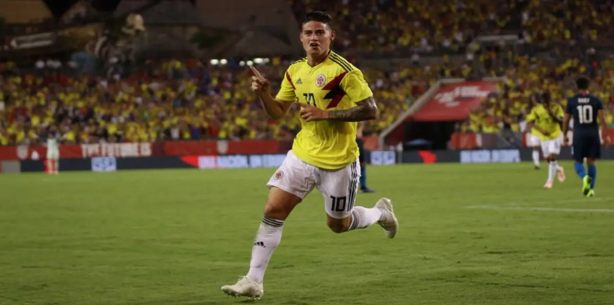 شاهد هدف جيمس رودريغيز المذهل في مباراة كولومبيا وأمريكا (فيديو)