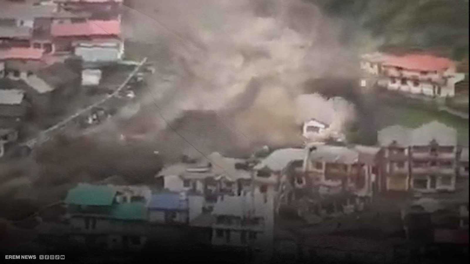 فيضان مرعب يدمر قرية هندية