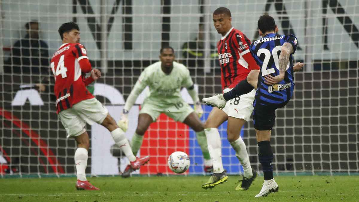 تعادل مثير بين ميلان وإنتر في ذهاب نصف نهائي كأس إيطاليا