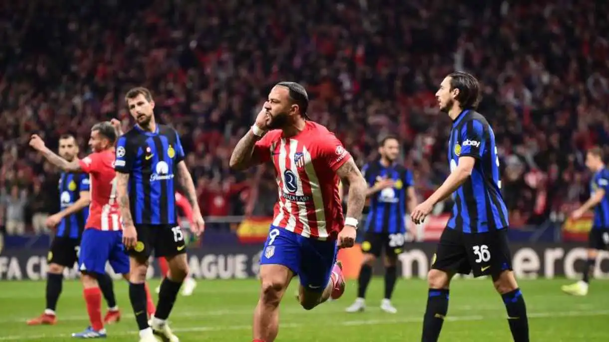 مباراة سابقة بين إنتر ميلان وأتلتيكو مدريد