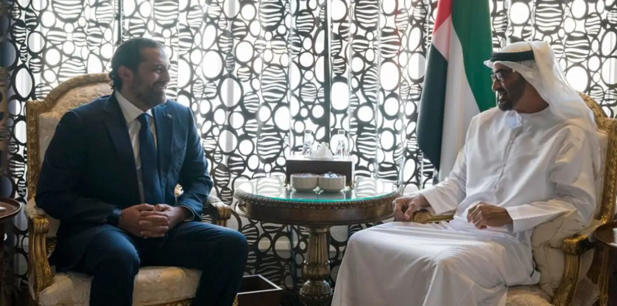 محمد بن زايد يلتقي سعد الحريري في أبوظبي
