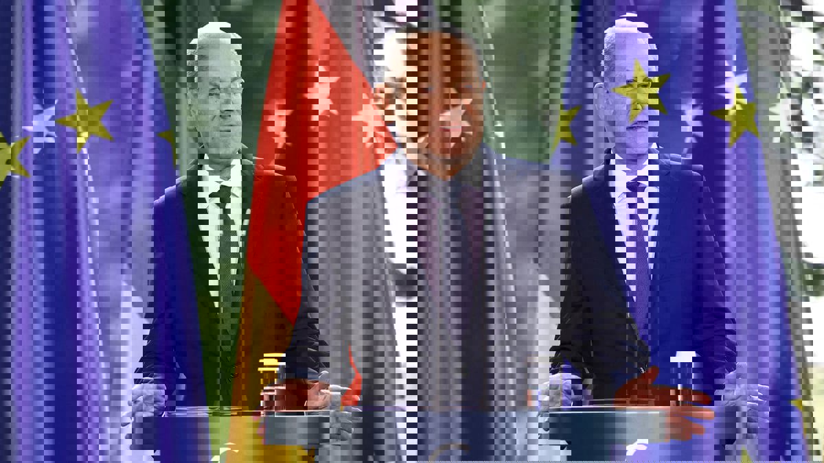 المستشار الألماني يدعو لتوسيع الاتحاد الأوروبي