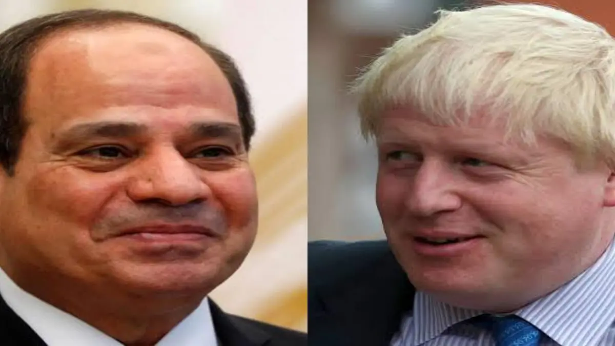 الرئيس المصري يبحث مع بوريس جونسون مستجدات سد النهضة