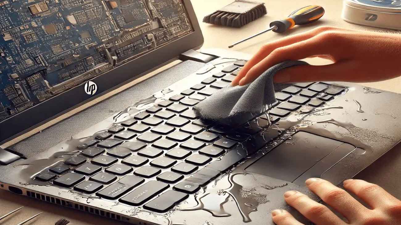 نصائح لتخفيف أضرار الماء على الكمبيوتر المحمول