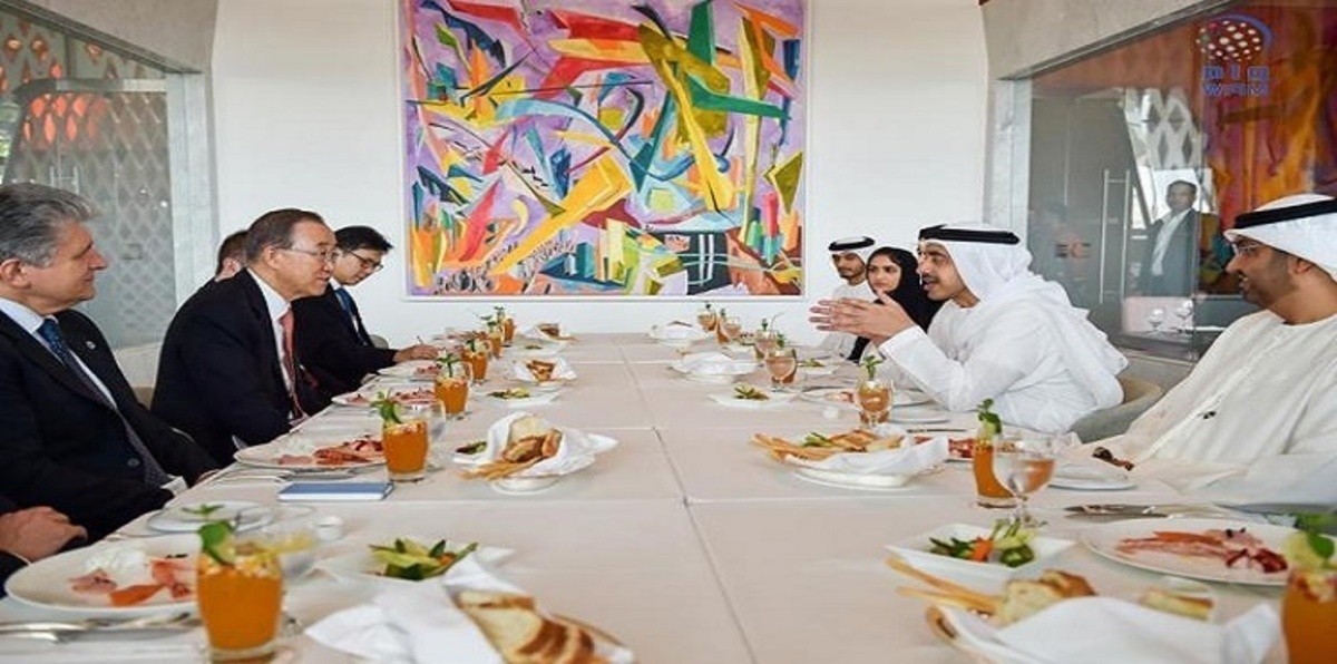 عبدالله بن زايد يبحث مع كي مون تعزيز علاقات بلاده مع الأمم المتحدة